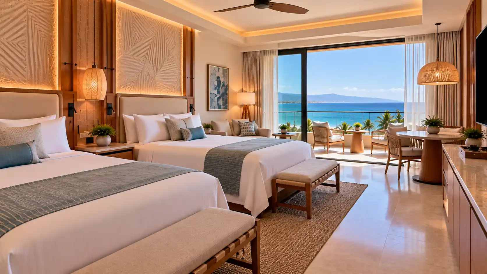 Double Guest Room Ocean Front View